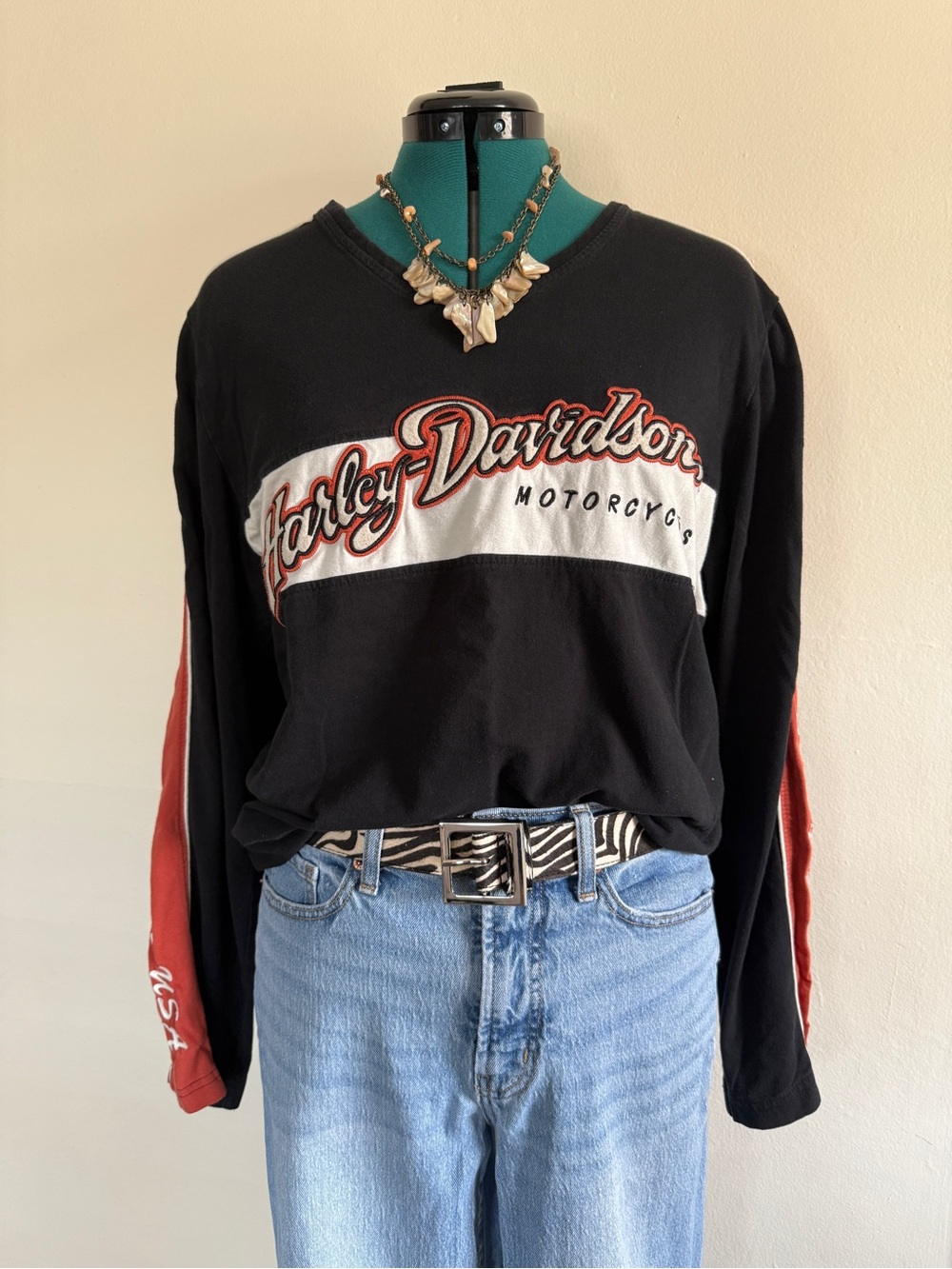 Vintage Harley-Davidson Black Long Sleeve Tee XL